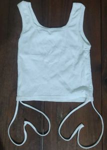 White Tie Tank Top