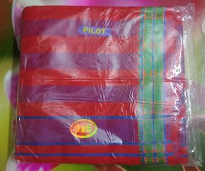 Pilot Brand New Pure Cotton Pooja Dhoti Jode