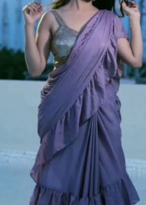 Elegant Ruffled Saree