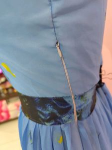 Blue Reef Print Maxi Dress