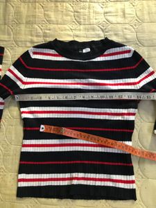 H&amp;M Divided Ribbed Top Bust 34