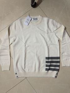 Thom Browne Cream Knit Sweater