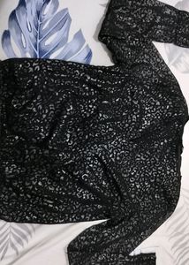 Party Wear Top Black N shimmery