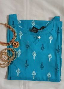 Elegant Green Printed Kurta