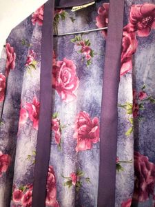 Floral Print Kimono