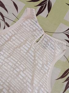 White Sleeveless Top