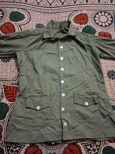 Vintage Green Workwear Shirt