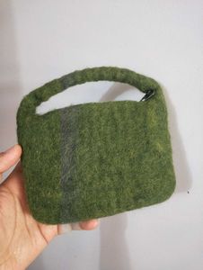 2 Felted Wool Purses, Pouches