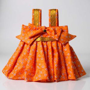 Orange Floral Baby Dress