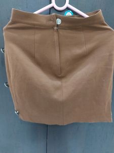 Brown Mini Skirt
