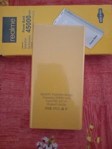 Realmi new Power Bank 45000mah And A Data Cable Free