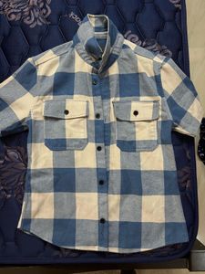 Blue & White Checkered Shirt