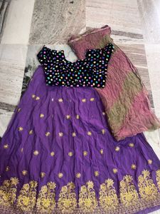 Embroidered Lehenga Choli Set