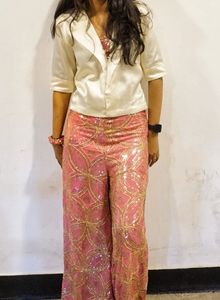 Pink And Gold Sequin Coord