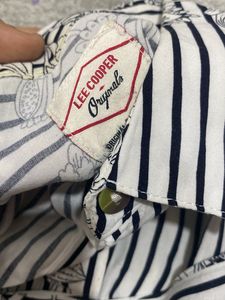 Striped Floral Print Top