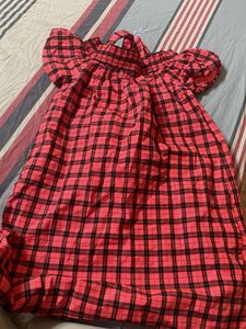 Red Plaid Dress
