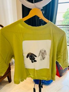 Cute Bunny Print Tee
