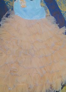 A New Trending Barbie Frock ...with Glitter Lace