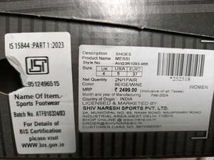 Trenz Running Shoes - Burgundy/Beige