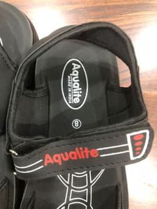 Aqualite Black Sandals Size UK 8