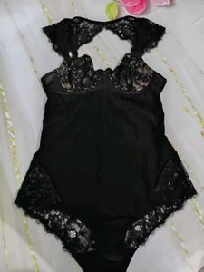 (1003)Black Lace Bodysuit