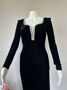 Luxe Black Velvet Gown