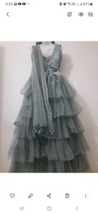 price drop... Grey frill lahngacholi....🤩🤩🤩