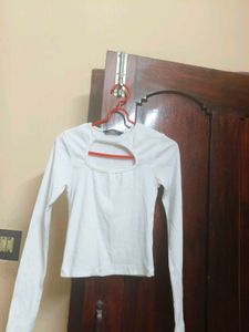 White Long Sleeve Top