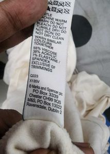 Mark &amp; Spencer's Creme thermal top