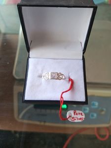 Diamond Ring Pure Silver ✔