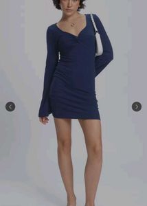 Blue Bodycon Mini Dress