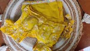 Saree With Stiched Paded Blouse
