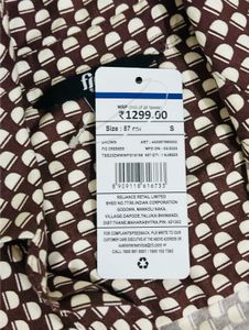 Size S-Women  Print Shirt Dress with Tie-up Belt