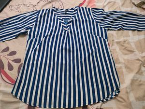 Striped 3/4th sleeve top
