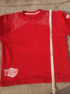 Red Graphic sweat Tee