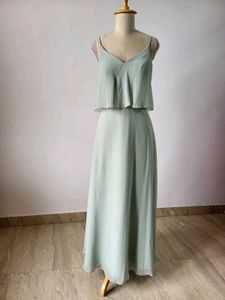 Elegant Green Maxi Dress