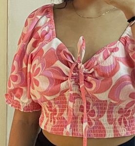 Floral Print Crop Top