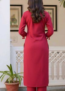Elegant Maroon Kurta Palazzo Set