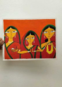 Tribal Bengali Women - Unframed Original Artwork
