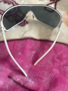 Vogue White Shield Sunglasses