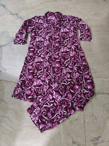 Floral Print Kurta Set