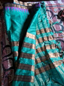 Only Today Offer! Sea Green Saree