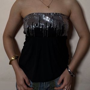 vintage black tube top