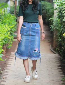 Minnie Mouse Denim Skirt