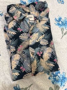 Tropical Floral Print Shirt