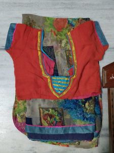 Multi Colour Chiffon Saree