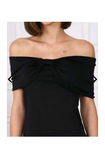 Shein Draped Off Shoulder Bow Detail MiniBodycon D