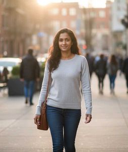 Imported Cozy Grey Sweater