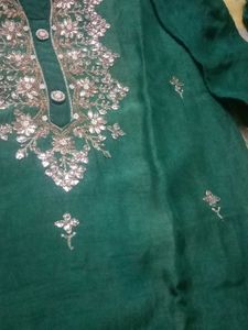 Emerald Green Embroidered Salwar Kameez