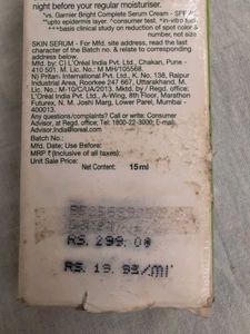 Garnier Bright Complete Serum